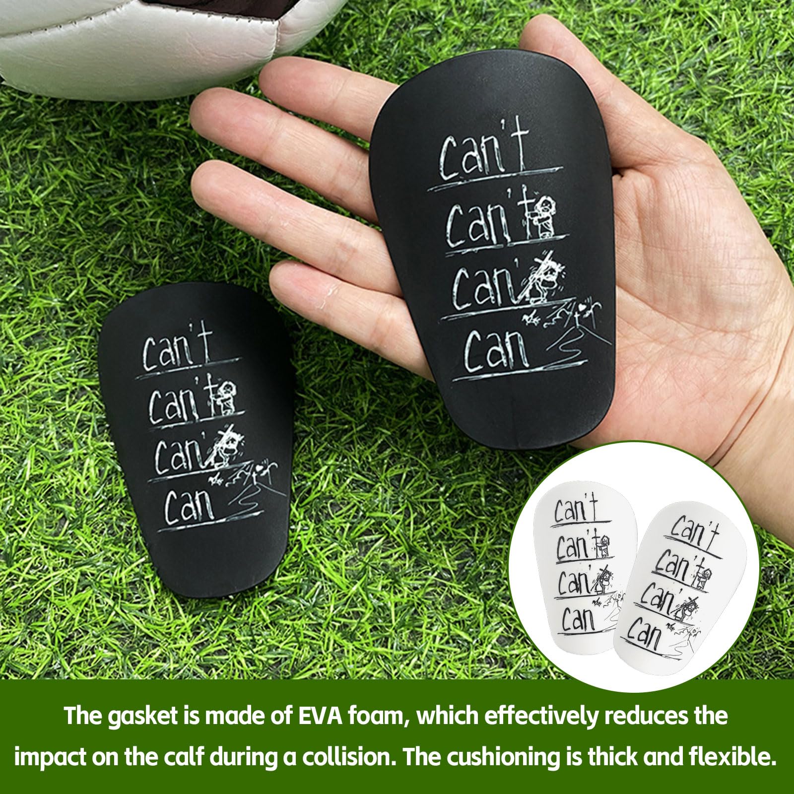 Proberos 4Pcs Graffiti Shin Guards for Teens & Adults Black and White Creative Graffiti Shin Guards EVA Cushioning Pad Anti-Impact Protective Shin Guardsfor Soccer, Rugby, Hockey, S, 6x10cm Proberos 4Pcs Graffiti Shin Guards for Teens & Adults Black and White Creative Graffiti Shin Guards EVA Cushioning Pad Anti-Impact Protective Shin Guardsfor Soccer, Rugby, Hockey, S, 6x10cm